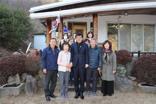 독립유공자 후손 모임 ‘광복회’ 회원 14가정 위문